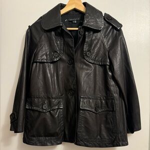 Theory Leather‎ Jacket Size M